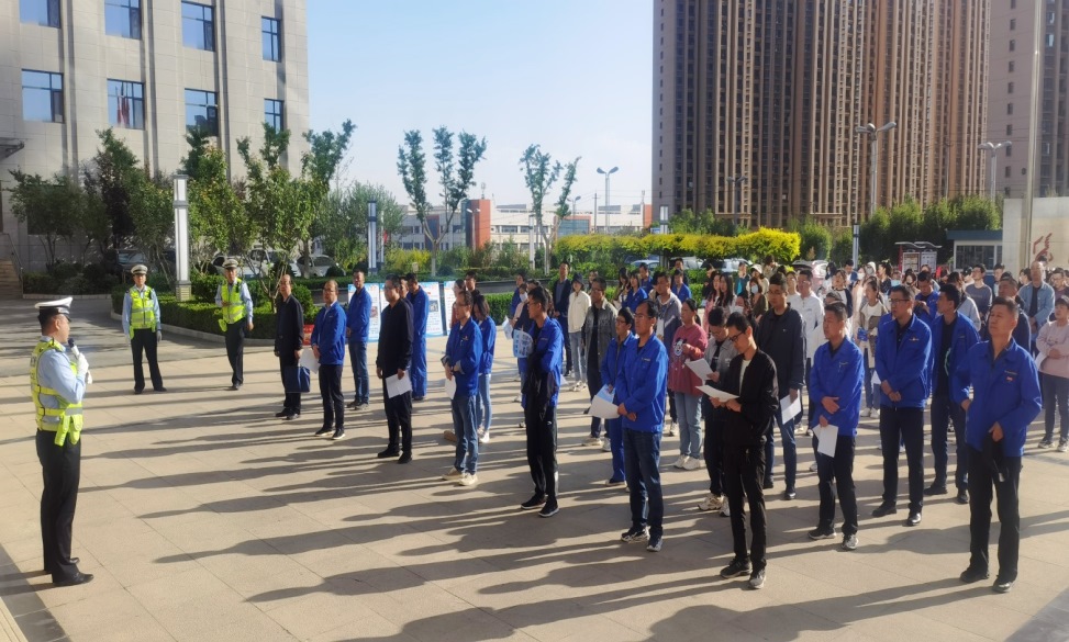 【“三抓三促”进行时】道路交通安全宣传走进公司，文明出行环境你我共筑